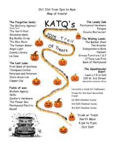 KATQ 2025 Trail of Treats Halloween map