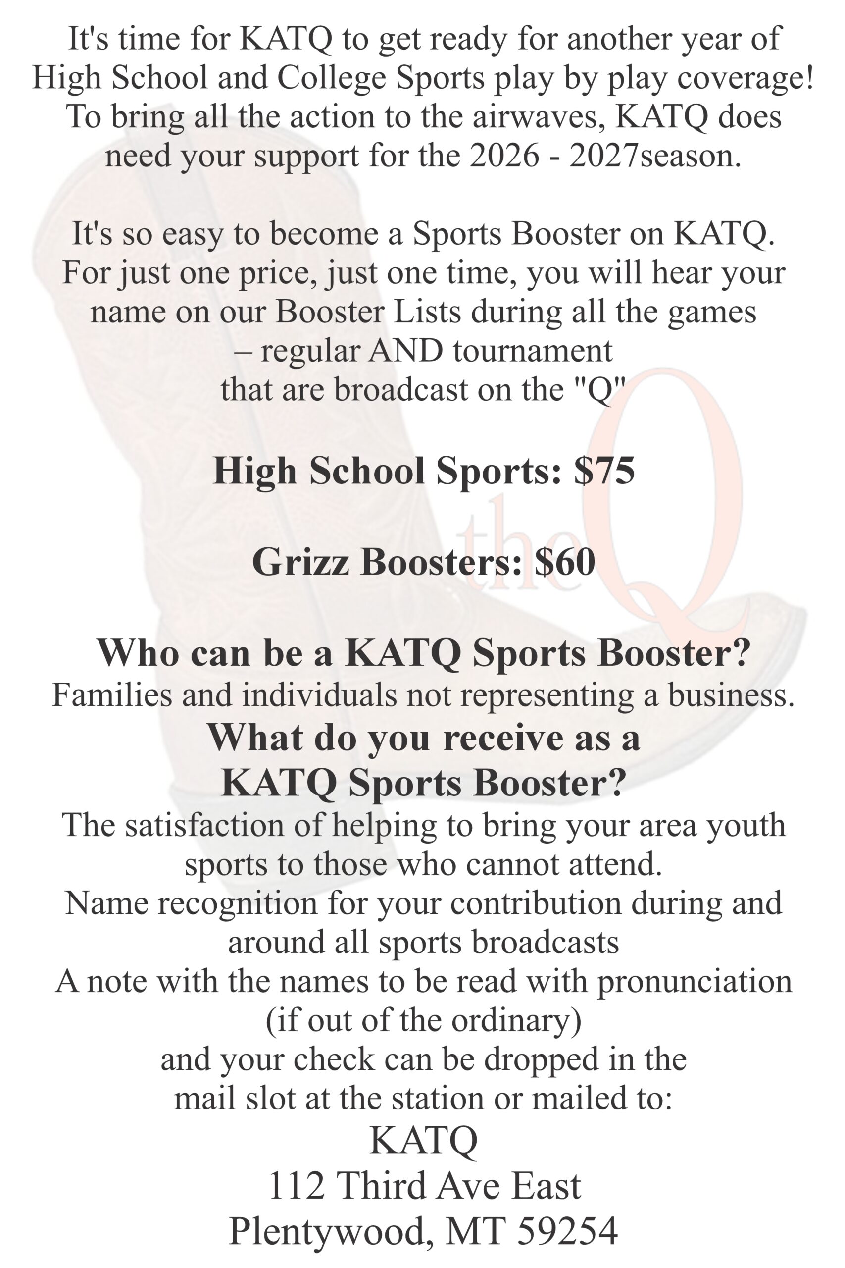 Sports Boosters